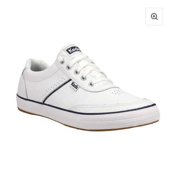 KEDS - White Courty II Leather Lace Up Sneakers SIZE 8 - Picture 1 of 4